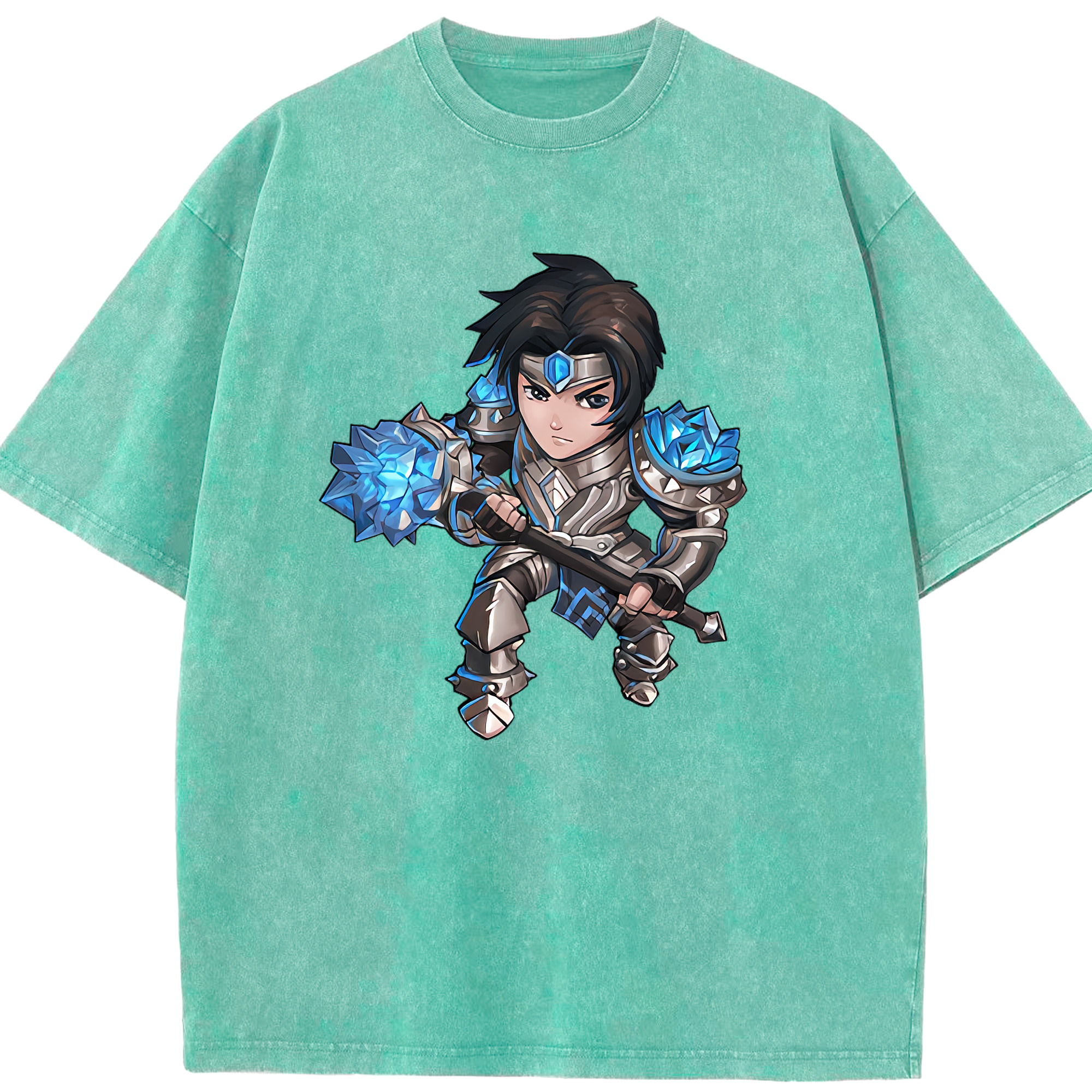（画像用） リーグ・オブ・レジェンド League of Legends LOL 綿100% ヴィンテージ風 半袖Tシャツ（フロントプリント）